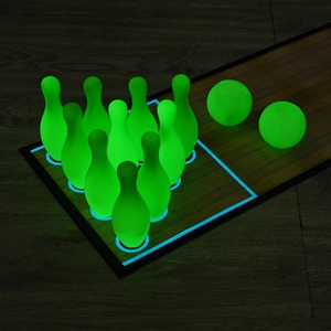 Vente flash : <span class=keywords><strong>Bowling</strong></span> qui brille dans le noir pour les enfants et les parents, jouets sportifs d'intérieur - Product Image 1