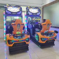 Machine de jeu d'arcade à pièces Simulateur de course de voiture Amusement pour le divertissement avec acceptation de pièces de monnaie
