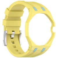Praktisches, komfortables, wasserdichtes, schweißfestes, verstellbares Silikon-Ersatzarmband für Swatch Royal Pop Uhrenarmband
