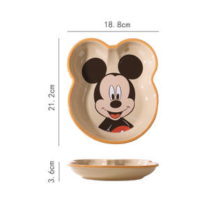 Cuenco de dibujos animados en forma de Mickey Minnie Shunxing, cuenco bonito para niños, cuenco de cerámica para <span class=keywords><strong>desayuno</strong></span>, sostenible para microondas - Product Image 6