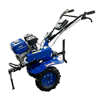 Mini motoculteur à essence 170f, petit tracteur à conducteur marchant