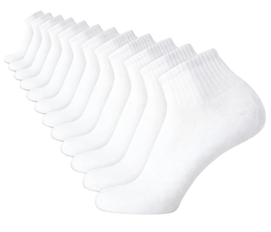 Calcetines Deportivos <span class=keywords><strong>Calvin</strong></span> <span class=keywords><strong>Klein</strong></span> para Hombre, Acolchados, por Encima del Tobillo (Paquete de 12), Tejidos, Suministro ODM, Blancos - Product Image 1