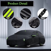 Housses de voiture sur mesure pour Toyota Corolla/Civic, imperméables, toutes saisons, protection complète extérieure contre la pluie, le soleil et la grêle, avec fermeture éclair sur la porte