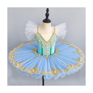 Gaun Tutu Balet Warna Cerah untuk Pertunjukan Anak Perempuan, Haute Couture, Laris, Dibuat Sesuai Pesanan, Modis, Berkualitas Tinggi - Product Image 1