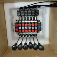 SUNOVI 2025 Nouveau Design 40L 60L 80L 100L Commande Hydraulique à Distance avec 6 Moteurs 12V/24V pour Grue de Camion Noir 50kg