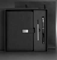 Articles cadeaux d'affaires promotionnels, carnet A5 en cuir, ensemble de journal, agenda de bureau personnalisé, ensemble de cadeaux d'entreprise avec stylo