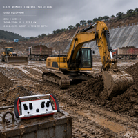 Excavatrice d'occasion C339 avec télécommande sans fil industrielle, année 2018, pour travaux de terrassement