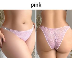 Custom Printed Women's High Cut High-Rise Everyday Plus Size Cotton Anti-Bacterial Seamless <strong>Waist</strong> Lace Thong <strong>Underwear</strong> - Product Image 5