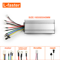Kit de Chariot Électrique DIY 4x4 48V 2000W avec Moteur Brushless à Engrenages, Roues de 14,5 Pouces et Transmission par Chaîne, avec Télécommande