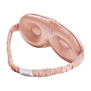 Masque de sommeil 3D en soie de mûrier 100% pure 19 mm, doux et confortable, masque pour les yeux en soie personnalisé avec bande élastique - Product Image 4