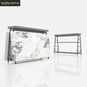 Support en A industriel YEK'S en granit avec barres transversales antidérapantes pour l'affichage de dalles de marbre - Product Image 1