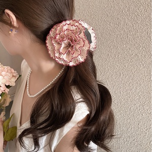 Nouvelle Arrivée Pince à Cheveux Fleur Froissée Style Français Grande Pince à Cheveux pour Femme - Product Image 2
