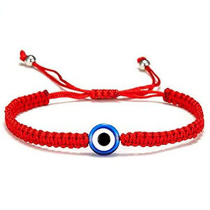 <span class=keywords><strong>Pulsera</strong></span> Ajustable con Ojos de Palma, Tejida a Mano, de Siete Secciones, con Nudo Plano, Roja y <span class=keywords><strong>Negra</strong></span> - Product Image 6