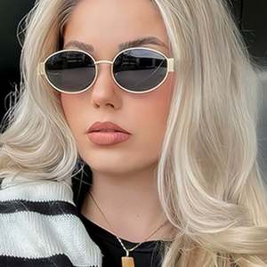 Gafas de Sol Redondas Retro 2025 con Logotipo Personalizado, Montura Pequeña, UV400, Aleación, Ovaladas, para Hombre y Mujer - Product Image 2