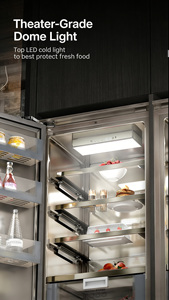 Réfrigérateur <span class=keywords><strong>encastrable</strong></span> à porte simple avec congélateur inférieur BC-302WQB, grande source de rétroéclairage intégrée - Product Image 2