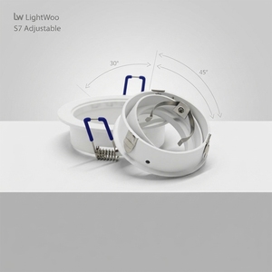 Kit de luminaire encastré au plafond avec boîtier rond architectural GU10, coque de projecteur MR16, support de lampe <span class=keywords><strong>LED</strong></span>, support d'ampoule halogène - Product Image 5