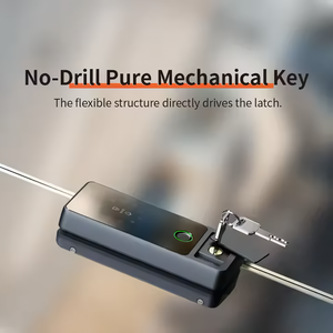 Serratura Biometrica Tuya Senza Foratura con Impronta Digitale e Scheda Chiave per Porte Scorrevoli in Vetro da Ufficio - Controllo Accessi - Product Image 4