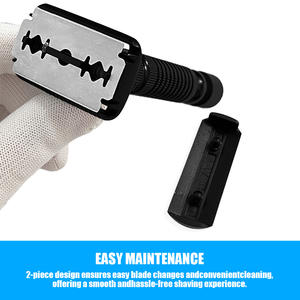 Customized Mens <strong>Straight</strong> Metal Stainless Steel Classic Double <strong>Edge</strong> Shaving Safety <strong>Razor</strong> for Face - Product Image 3