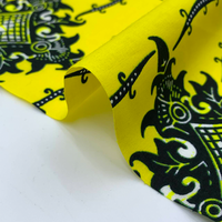 Kain Batik Imitasi Lilin Cetak Ronghong OEM ODM Berkualitas Tinggi 105GSM 100% Katun 115cm Poplin Kain Afrika