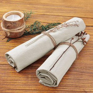 Classic Style 100% Linen Polyester Printed <b>Table</b> Napkins Plain Napkins for Weddings & Dinners Cheese <b>Cloth</b> Gauze - Product Image 1