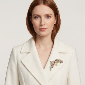 Bella <span class=keywords><strong>Viva</strong></span> Squisita spilla a forma di ventaglio colorata, in rame placcato oro, con perla naturale d'acqua dolce e zirconi scintillanti, regalo ideale per <span class=keywords><strong>le</strong></span> <span class=keywords><strong>donne</strong></span> - Product Image 1