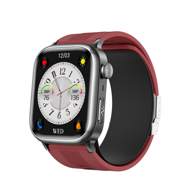TK66 Android Square Smart Fitness Watch Sleep Monitor Heart Rate Tracker IP67 Waterproof AMOLED Display Wireless Charging AI