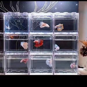 ถังปลาพลาสติกใสขนาดเล็กถังเลี้ยงปลาสีทองถังปลาสวยงาม - Product Image 4