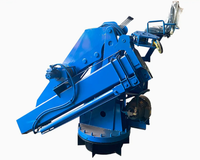 Mini-grue sur camion 1/2/3 tonnes, bras hydraulique, moteur diesel, boîte de vitesses, haute efficacité, grue de levage montée sur camion, flèche pliante, respectueuse de l'environnement