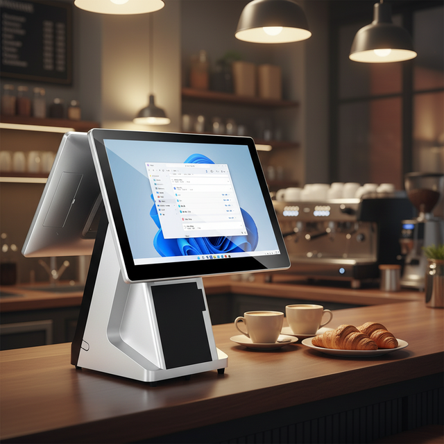 Dual Screen POS Terminal 15.6 Inch Dual Screen Billing Machine Nice Quality Fast Food POS Machine Terminal