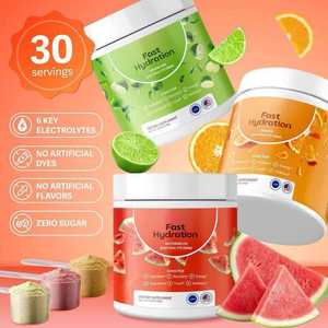 Polvo Electrolítico de Hidratación Rápida, Mezcla de Bebida Sin Azúcar con Vitamina C, Magnesio y Zinc para Energía, Recuperación Deportiva, a Granel - Product Image 2