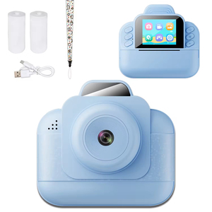 Kit d'appareil photo instantané <span class=keywords><strong>avec</strong></span> vidéo HD 1080P, écran de 2 pouces, alimentation double USB, édition photo facile et jeux, idéal pour les anniversaires - Product Image 1