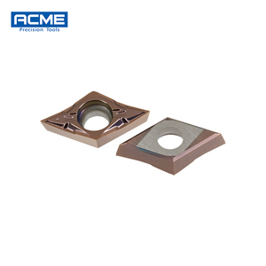 Plaquettes <span class=keywords><strong>de</strong></span> tournage <span class=keywords><strong>de</strong></span> haute précision en carbure <span class=keywords><strong>de</strong></span> tungstène pour usinage fin DCGT11T301-FS, petit rayon, pour acier inoxydable et alliage <span class=keywords><strong>de</strong></span> titane - Product Image 2