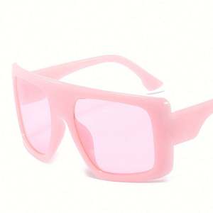Gafas de Sol Cuadradas Extra Grandes con Logotipo Personalizado al por Mayor, Gafas de Sol Vintage de Moda Coloridas con Protección UV400 para Mujer - Product Image 6
