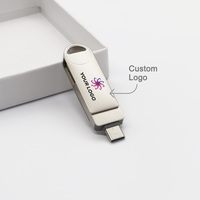 Clé USB neuve de type C à bas prix Clé USB 32 Go 64 Go 128 Go 256 Go Clé USB à double usage Otg Android 2.0 3.0