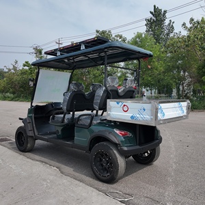 Voiturette de golf électrique tout-<span class=keywords><strong>terrain</strong></span> Conquérir n'importe quel <span class=keywords><strong>terrain</strong></span> Voiturette de golf noire pour ferme utilisation extérieure et véhicule de patrouille sur <span class=keywords><strong>terrain</strong></span> de golf - Product Image 4