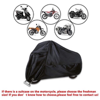 Housse de moto Kocco KCMC009 facile à transporter, imperméable, pour extérieur, en tissu Oxford 210D et revêtement PU, protection solaire, tailles XL-XXXL