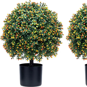 Plante Artificielle Avec Boule <span class=keywords><strong>De</strong></span> Fruit Topiaire Bonsaï <span class=keywords><strong>Petit</strong></span> Arbre Plantes Artificielles Pour La Maison Décoration Intérieure et Extérieure en Pots - Product Image 1