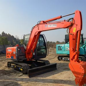 Miniexcavadora Hitachi ZX60 usada, tipo oruga importada, caja de cambios esencial, componente central, motor, motor, bomba, engranaje, 1 año de garantía - Product Image 2