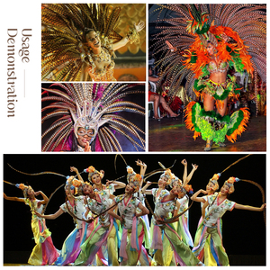 Plumes de faisan artificielles en gros, queues de faisan pour <span class=keywords><strong>la</strong></span> décoration de Noël et de carnaval - Product Image 6
