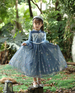 Costume da Principessa a Maniche Lunghe <span class=keywords><strong>per</strong></span> Bambine, <span class=keywords><strong>per</strong></span> Feste di Compleanno e Cosplay di <span class=keywords><strong>Film</strong></span> e Serie TV - Product Image 6