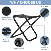 Chaise longue pliante OEM, chaise de camping inclinable, portable, légère, durable, pour la pêche, la randonnée, le jardinage et la plage