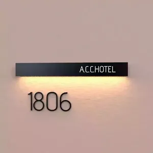 Light Up Numbers New Design Waterproof Led Acrylic House Number Light Of Home Door Signs