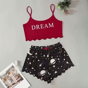 Wholesale New Star Dream Casual Satin Top Shorts for Women Plus Size Elastic Waist 2Pcs <b>Pajama</b> <b>Set</b> Sleepwear - Product Image 1