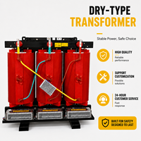 Transformateur sec triphasé 10 kV 380 V en résine coulée à haute efficacité énergétique pour la distribution d'énergie électrique