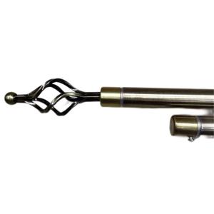 Double poteau à rideau ancien rouge avec support 6 <span class=keywords><strong>anneaux</strong></span> en métal pour chambre à coucher ou cuisine - Product Image 6