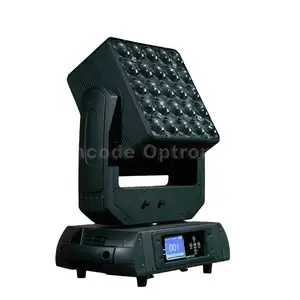 Wincode Optronics lampu LED klub malam, perlengkapan dj 25x15W 4in1 RGBW Pixel Matrix RGB lampu led kepala bergerak matriks lampu panggung