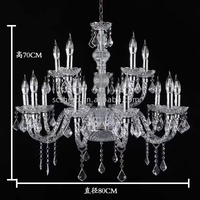 Lustre créatif de luxe en acrylique pour mariage, éclairage LED multicolore de haute qualité pour hôtel, personnalisable, IP55, en promotion