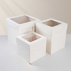 Caja de Cartón Transparente para Pastel de 8x8x8 Pulgadas, Venta al Por Mayor de Sunshine Factory - Product Image 4