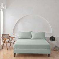 100% bambou reine roi taille drap plat drap housse taies d'oreiller ensemble bambou drap de lit ensembles bambou linge de lit