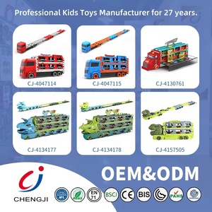 Chengji Dinosaurio Transportador Portátil de Juguetes, Coche de Pista de Aleación con Almacenamiento de Puzles, Triceratops que se Tragó y Deforma - Product Image 6